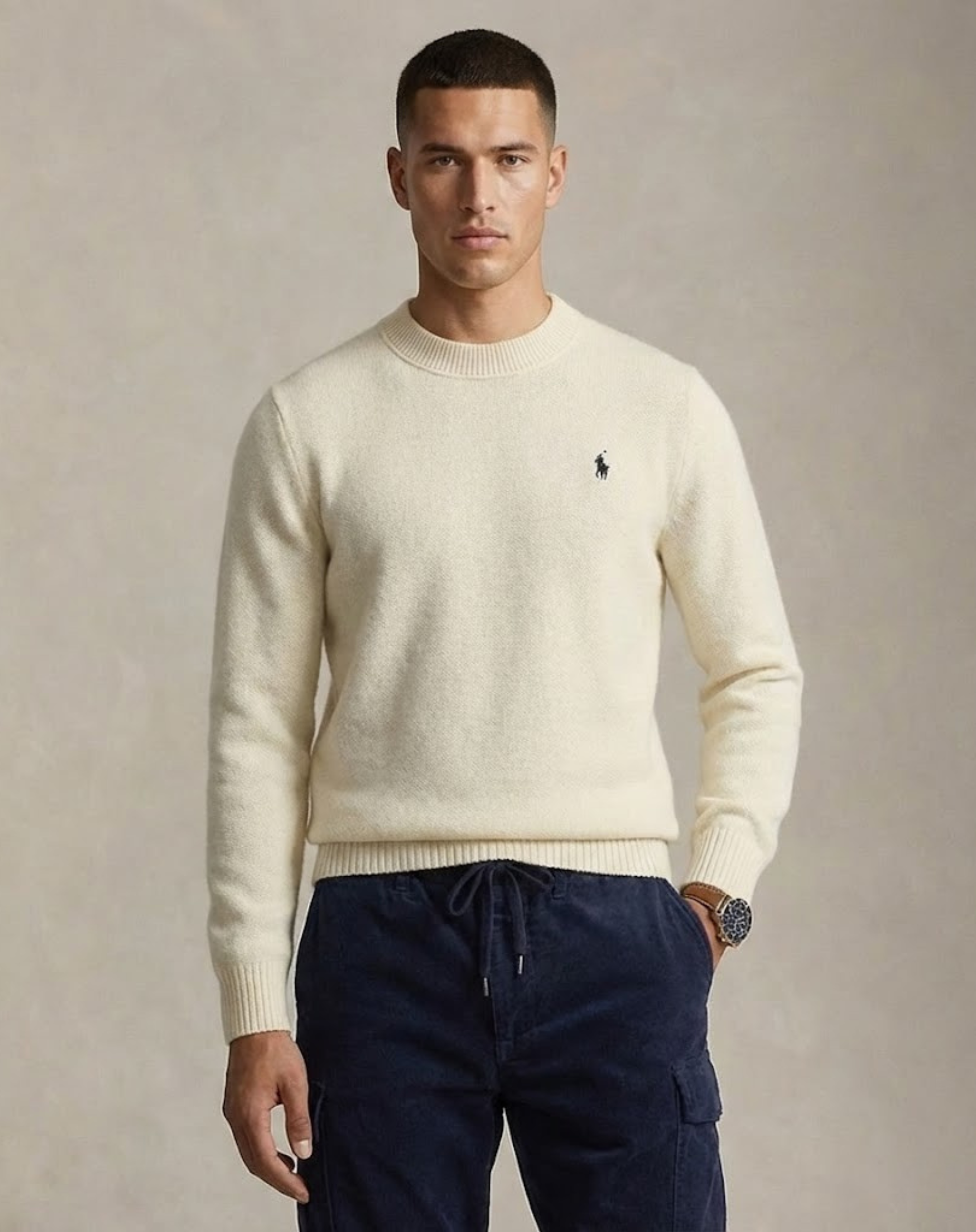 Men’s Premium Crewneck Knit Sweater