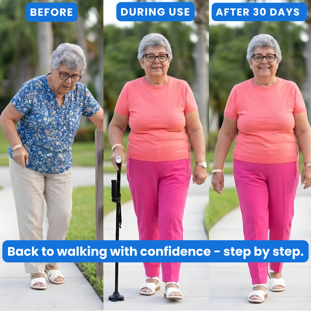 BalanceGuard Elite -  Walking stick, Folding Canes for Seniors & Adults