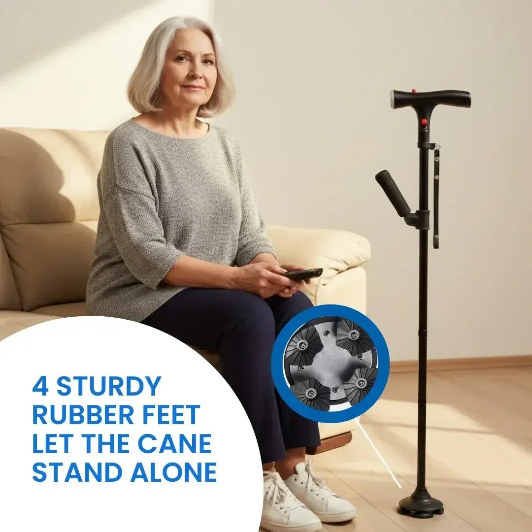 BalanceGuard Elite -  Walking stick, Folding Canes for Seniors & Adults