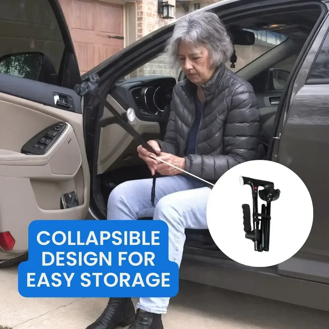 BalanceGuard Elite -  Walking stick, Folding Canes for Seniors & Adults