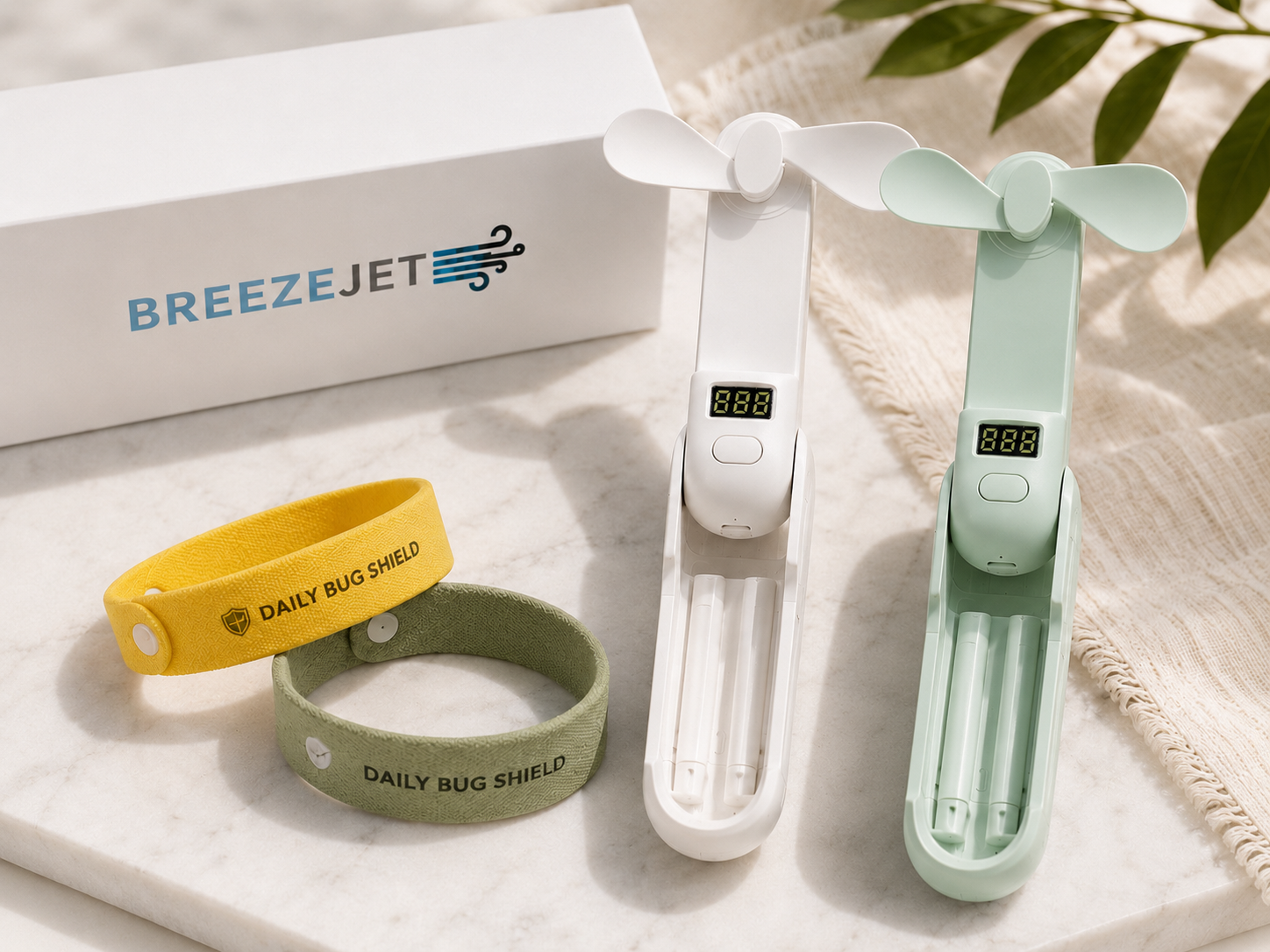 1× BreezeJet + 2 Daily Bug Shield Bracelets